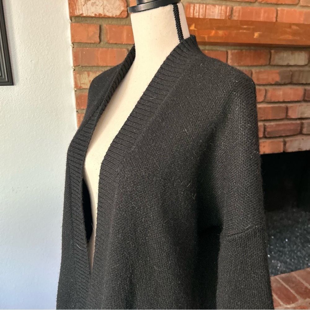 Passenger Aztec Print Open Front Cardigan in Black Sz XS - Picture 4 of 6